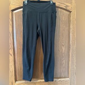 RBX black full length leggings with side pockets